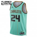 Maillot NBA Charlotte Hornets Brandon Miller Jordan 2024-25 City Edition Teal Swingman - Enfant